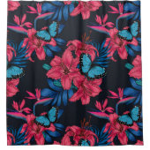 Tropischer Bouquet Duschvorhang (Vorderseite)