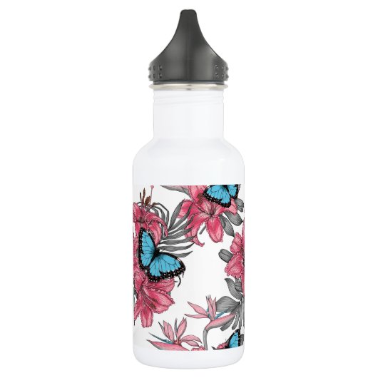 Tropischer Bouquet Edelstahlflasche (Links)