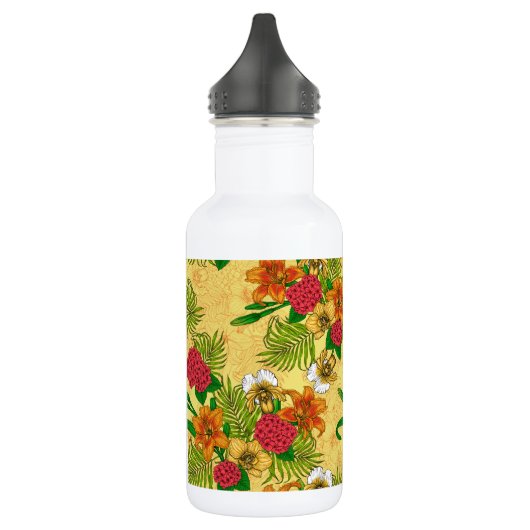 Tropischer Bouquet Edelstahlflasche (Links)