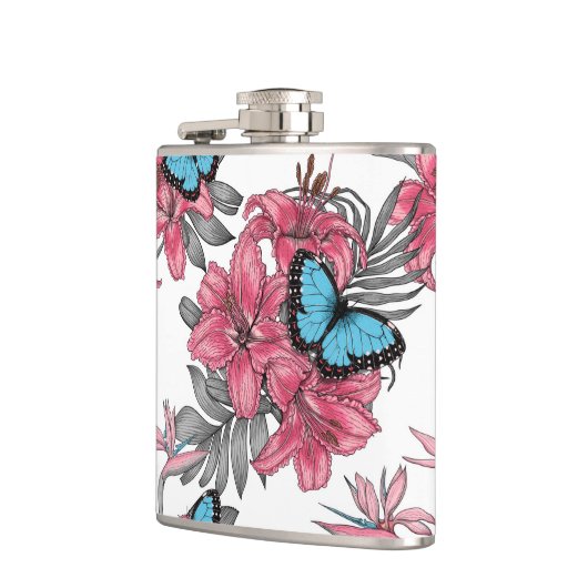 Tropischer Bouquet Flachmann (Links)