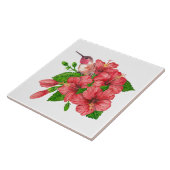 Tropischer Bouquet Fliese (Seite)