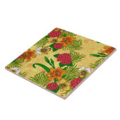 Tropischer Bouquet Fliese (Seite)