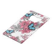 Tropischer Bouquet Geldbeutel Flaschenöffner (Rückseite Schrägansicht)