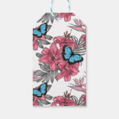Tropischer Bouquet Geschenkanhänger (Rückseite)
