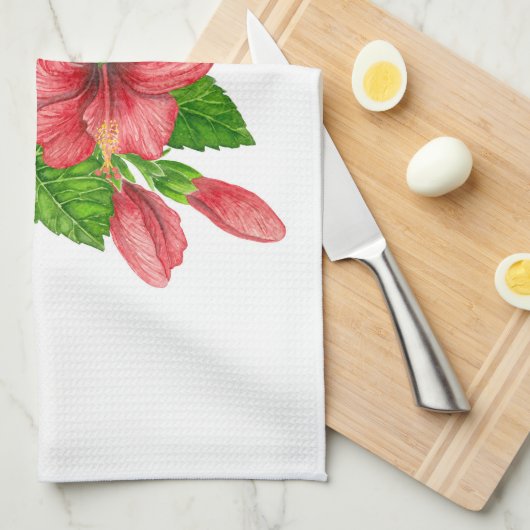 Tropischer Bouquet Geschirrtuch (Viertel Falte)