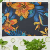 Tropischer Bouquet Geschirrtuch (Gefaltet)