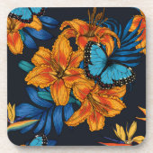 Tropischer Bouquet Getränkeuntersetzer (Vorderseite)