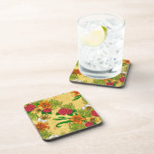 Tropischer Bouquet Getränkeuntersetzer (Rechte Seite)