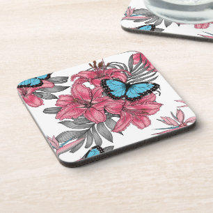 Tropischer Bouquet Getränkeuntersetzer