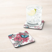 Tropischer Bouquet Getränkeuntersetzer (Rechte Seite)