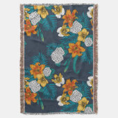 Tropischer Bouquet in Blau Decke (Vorderseite Vertikal)