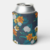 Tropischer Bouquet in Blau Dosenkühler (Kanne Rückseite)