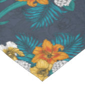 Tropischer Bouquet in Blau Tischdecke (Schrägansicht)