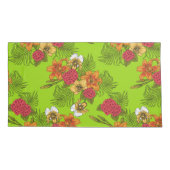 Tropischer Bouquet Kissenbezug (Rückseite-Links)