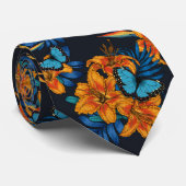 Tropischer Bouquet Krawatte (Gerollt)