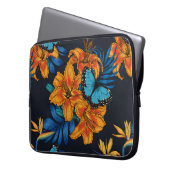 Tropischer Bouquet Laptopschutzhülle (Vorderseite Links)