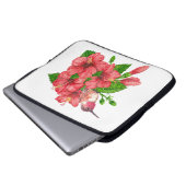 Tropischer Bouquet Laptopschutzhülle (Vorne Knopf)