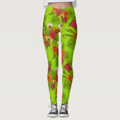 Tropischer Bouquet Leggings (Vorderseite)