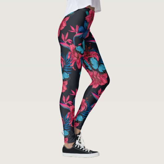 Tropischer Bouquet Leggings (Rechts)