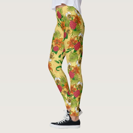 Tropischer Bouquet Leggings (Links)