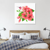 Tropischer Bouquet Leinwanddruck (Insitu (Schlafzimmer))