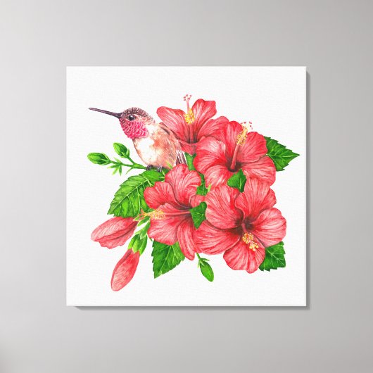 Tropischer Bouquet Leinwanddruck (Vorderseite)