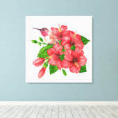 Tropischer Bouquet Leinwanddruck (Insitu (Holzboden))
