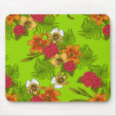 Tropischer Bouquet Mousepad (Vorne)