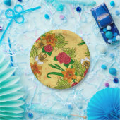 Tropischer Bouquet Pappteller (Party)