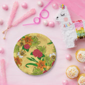Tropischer Bouquet Pappteller (Party)