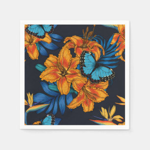 Tropischer Bouquet Serviette
