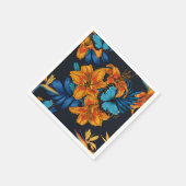 Tropischer Bouquet Serviette (Ecke)