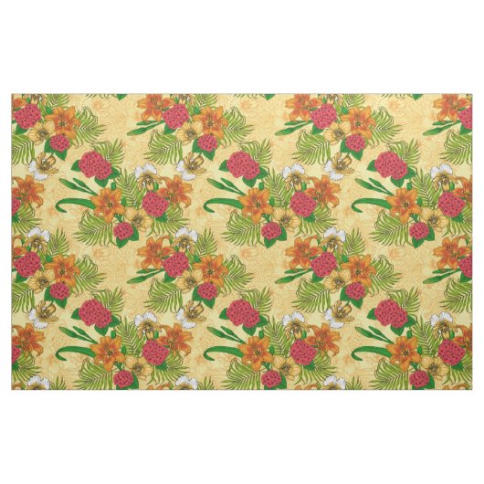 Tropischer Bouquet Stoff (Fat Quarter (45,7 x 55,9 cm))