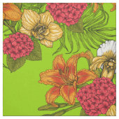 Tropischer Bouquet Stoff (Muster)