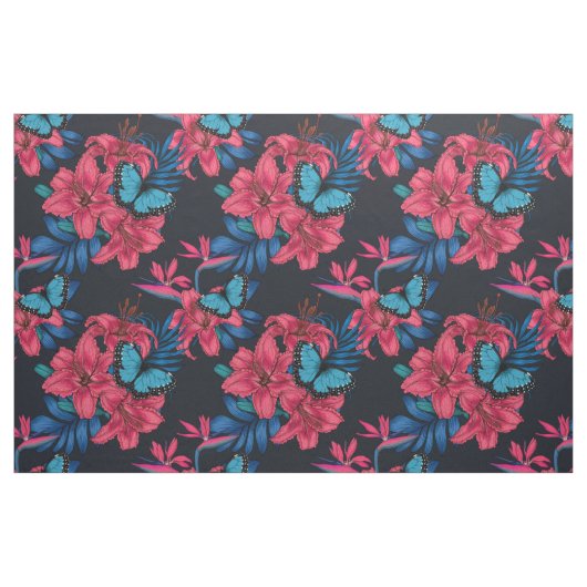 Tropischer Bouquet Stoff (Fat Quarter (45,7 x 55,9 cm))
