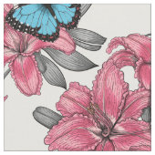 Tropischer Bouquet Stoff (Nahaufnahme)