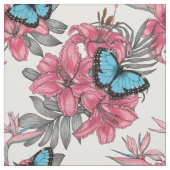 Tropischer Bouquet Stoff (Muster)