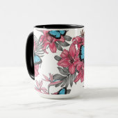 Tropischer Bouquet Tasse (Vorderseite Links)