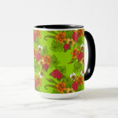 Tropischer Bouquet Tasse (VorderseiteRechts)