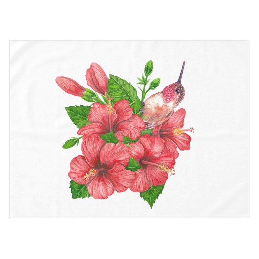 Tropischer Bouquet Tischdecke (Vorderseite (Horizontal))