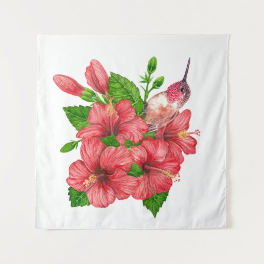 Tropischer Bouquet Wandteppich (Vorderseite (Horizontal))