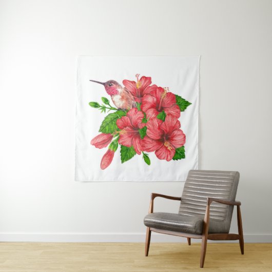 Tropischer Bouquet Wandteppich (Beispiel)