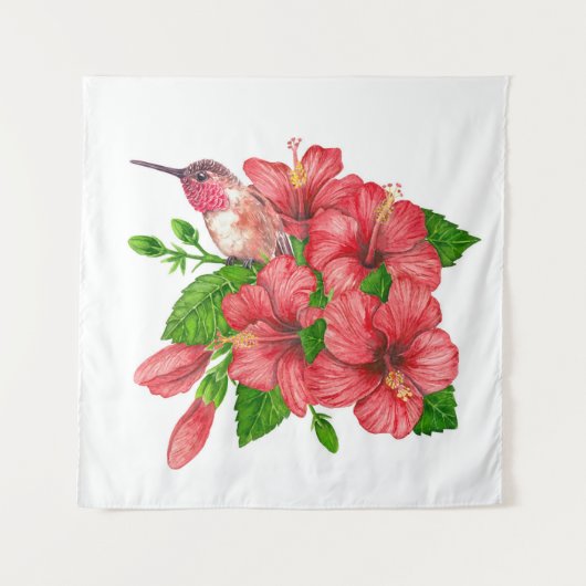 Tropischer Bouquet Wandteppich (Vorderseite)