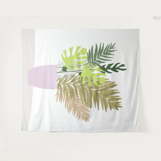 Tropischer Bouquet. Wandteppich (Vorderseite (Horizontal))