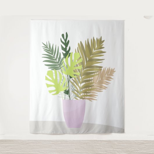 Tropischer Bouquet. Wandteppich (Vorderseite)