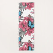 Tropischer Bouquet Yogamatte (Rückseite)