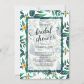Tropischer Brautparty Hibiskus Floral Einladung (Vorderseite)