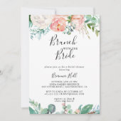 Tropischer Brunch mit Brautdusche Einladung (Vorderseite)