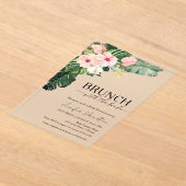 Tropischer Brunch mit Bride-Brautparty Acryleinladungen (Ablage )