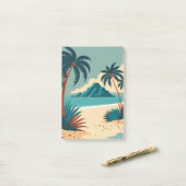 Tropischer Cartoon Post-it Klebezettel (Auf Schreibtisch)